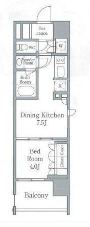 パークフラッツ浅草橋の物件間取画像