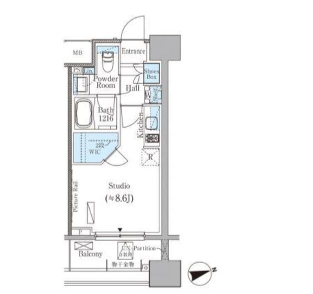 パークアクシス御茶ノ水ヒルトップの物件間取画像