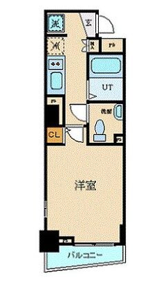 スカイコート三越前壱番館の物件間取画像