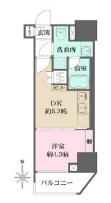 ルフォンプログレ元浅草マークスの物件間取画像