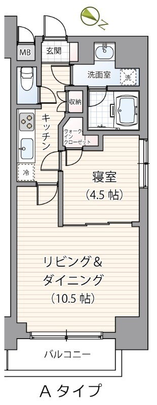 ミェーレ日本橋の物件間取画像