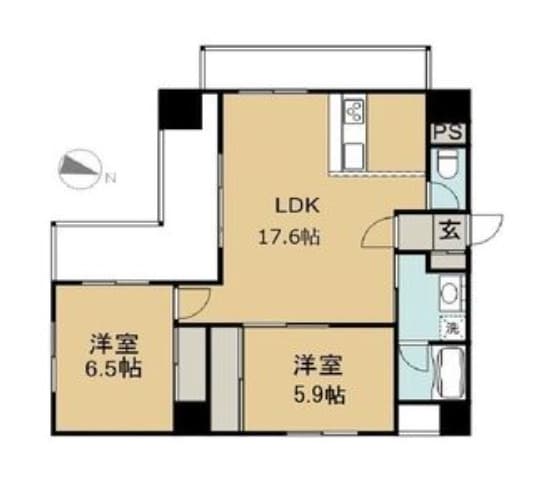 エコルクス赤坂の物件間取画像