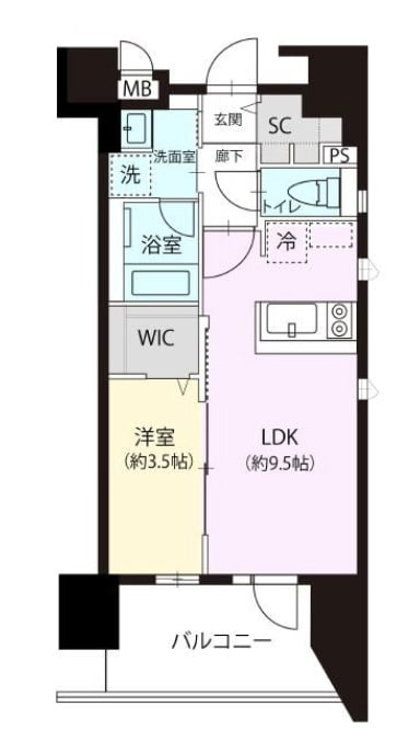 オーヴィジョン博多古門戸の物件間取画像