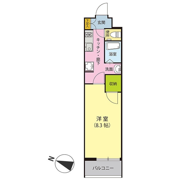 スカイヒルズの物件間取画像