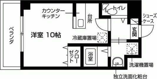 レスペランス西小路の物件間取画像