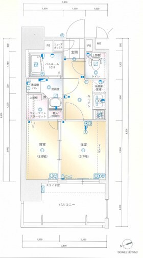 グランフォーレ箱崎アネックスの物件間取画像