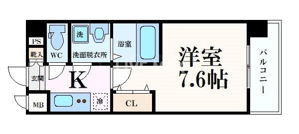 クリスタルグランツ京都西大路の物件間取画像