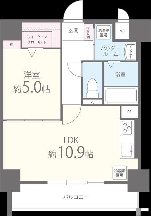 プランドール綾の物件間取画像