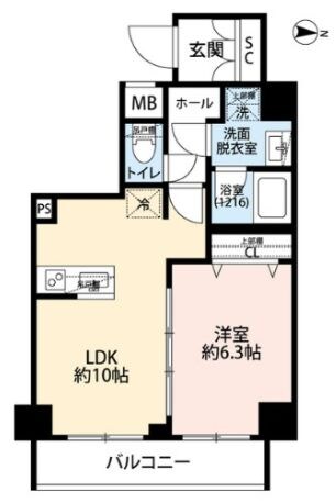 プレール・ドゥーク本所吾妻橋Ⅴの物件間取画像