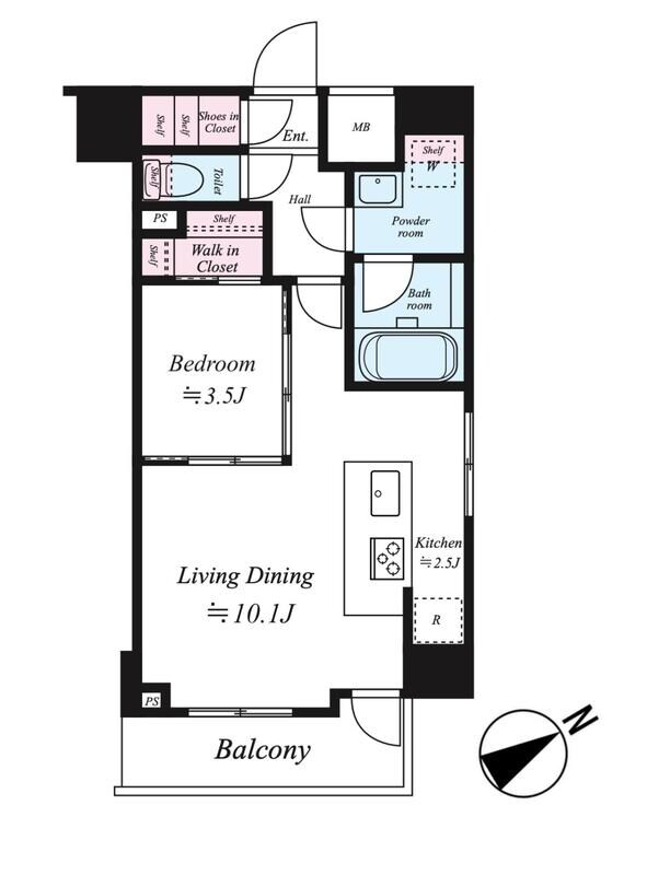 Log上野駅前の物件間取画像