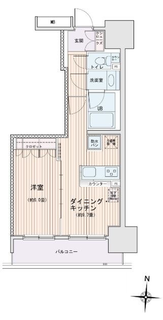 エスティメゾン錦糸町Ⅱの物件間取画像