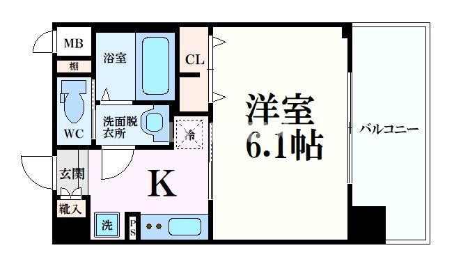 プレサンス京都室町通　紫水の物件間取画像