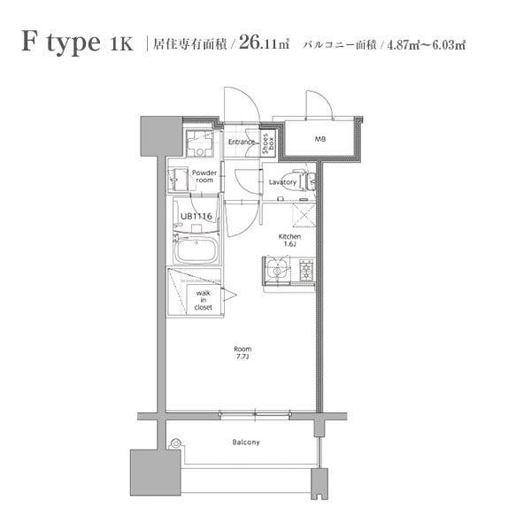 エンクレスト博多STYLEの物件間取画像