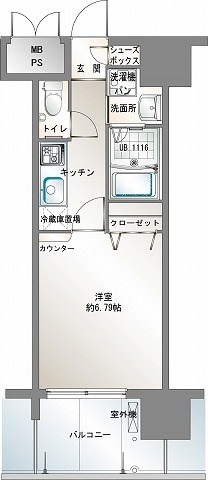 エンクレスト御供所の物件間取画像