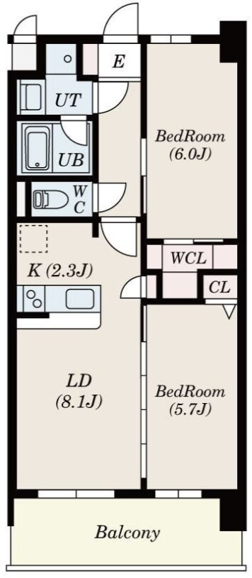 S-RESIDENCE博多駅南affordの物件間取画像