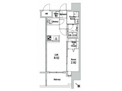 エンクレスト博多LIBERTYの物件間取画像