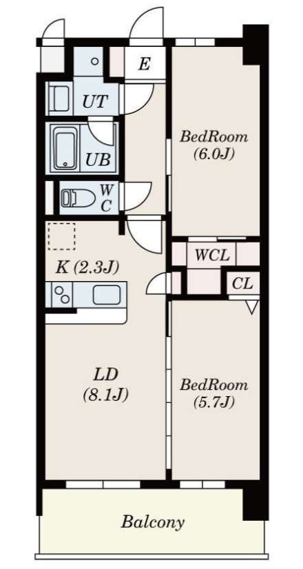 S-RESIDENCE博多駅南affordの物件間取画像