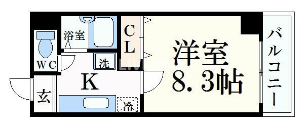 ハウスセゾン四条通の物件間取画像