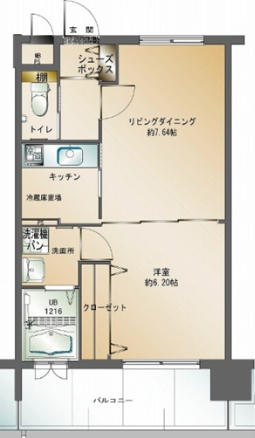 エンクレスト天神南Ⅲの物件間取画像