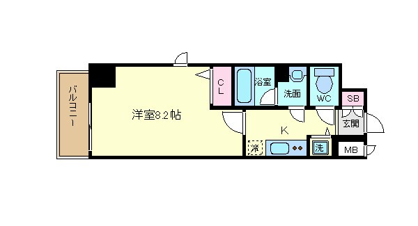 アスヴェル京都二条駅前Ⅱの物件間取画像