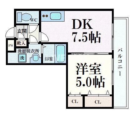 プルメリア御池の物件間取画像