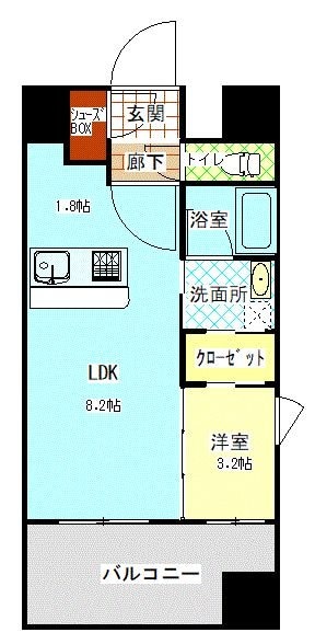 LANDIC K104の物件間取画像