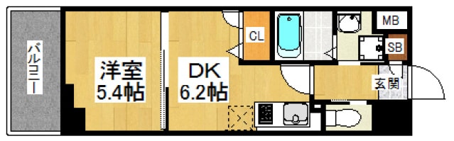 イルマーレ博多の物件間取画像