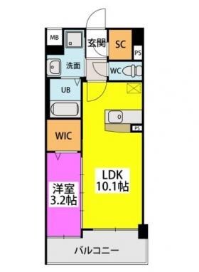 リバーランド大濠の物件間取画像