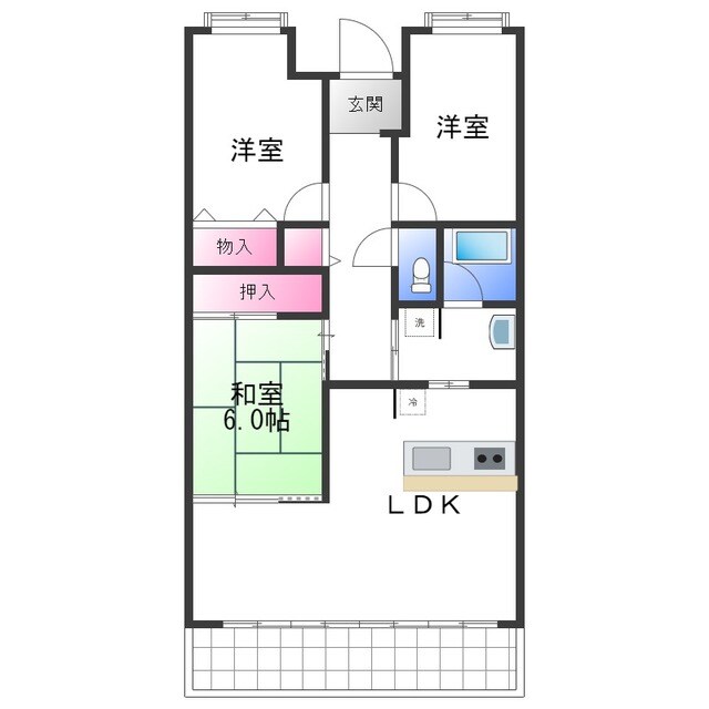 ロイヤルエイトコートIIの物件間取画像