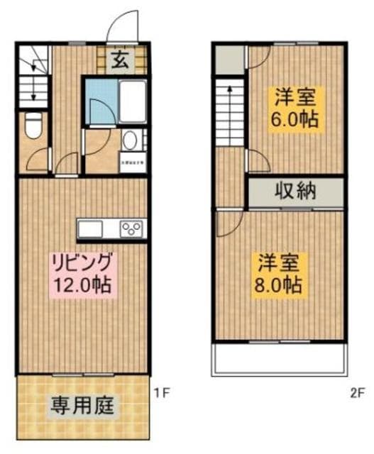 ヴェルクール貝塚の物件間取画像