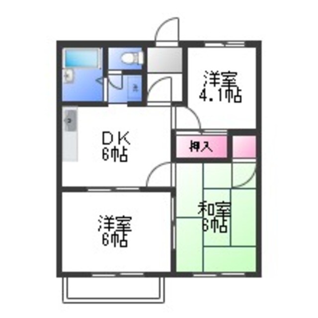 RICHチェリーハイツの物件間取画像