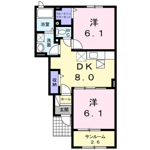 サウスランドの物件間取画像