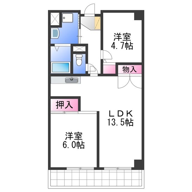 グランドール岸和田の物件間取画像