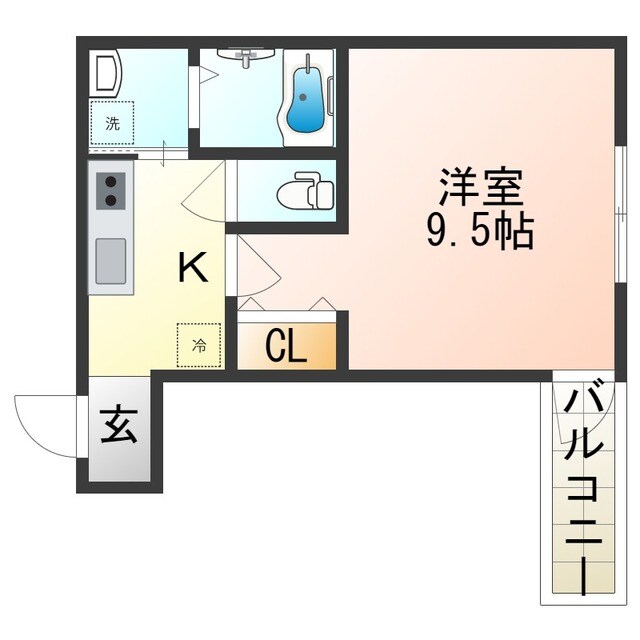 フジパレス聖ヶ丘の物件間取画像