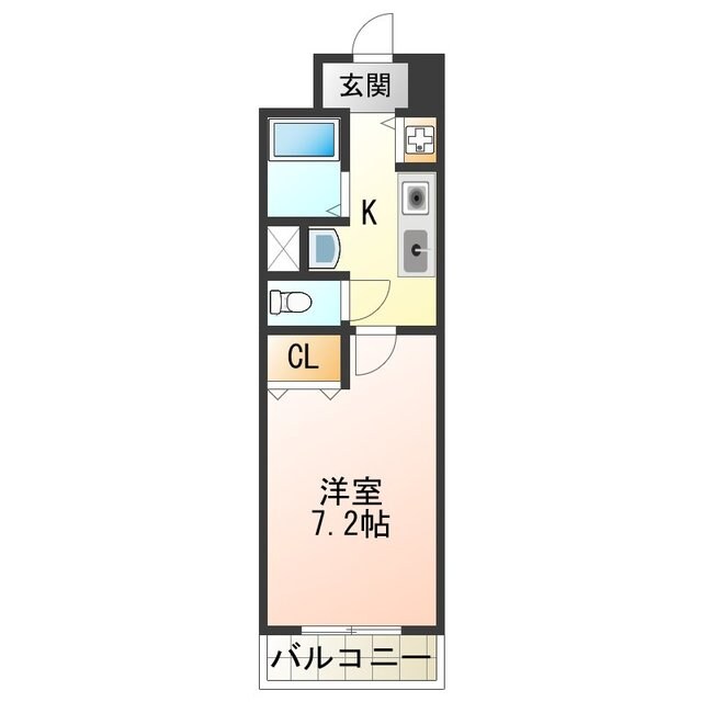 メルローズ二色ノ浜の物件間取画像