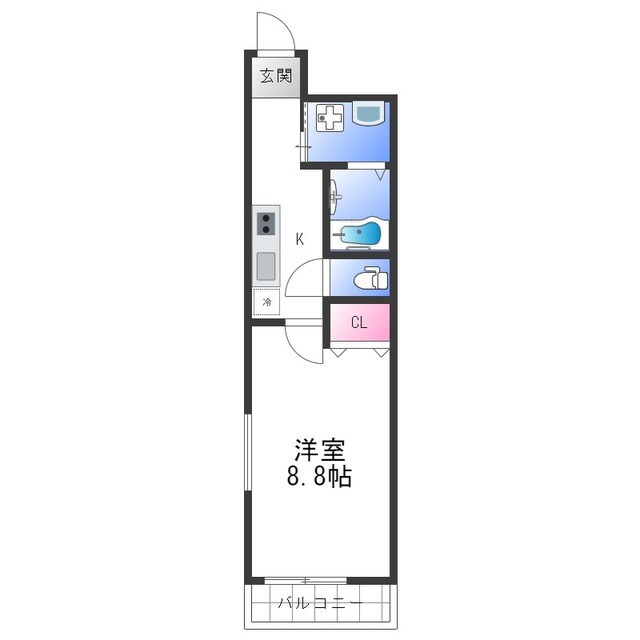 フジパレス高石駅北Ⅱ番館の物件間取画像