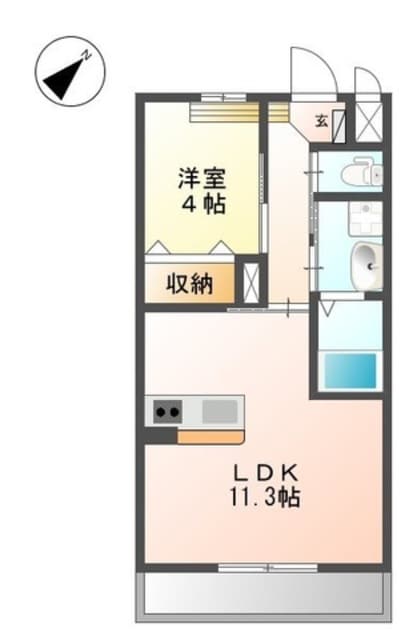 アビタ　カモリの物件間取画像