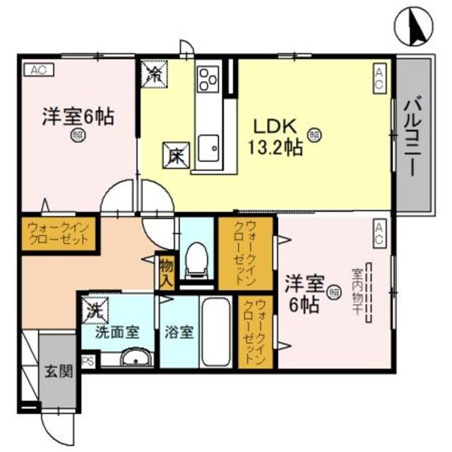 casa 二色浜の物件間取画像