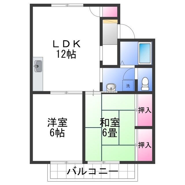 ポピーハイムの物件間取画像