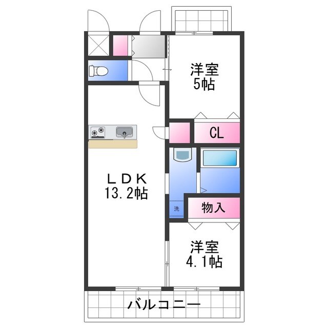 メゾンシュシュ大宮の物件間取画像