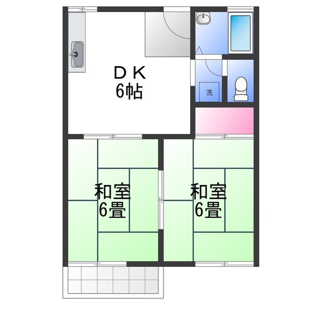 ロジュマンHABUの物件間取画像