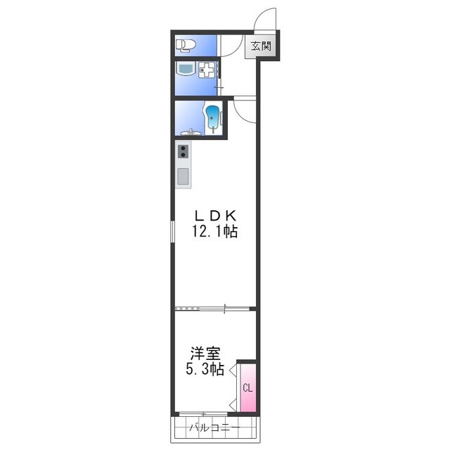 フジパレス高石駅北Ⅲ番館の物件間取画像