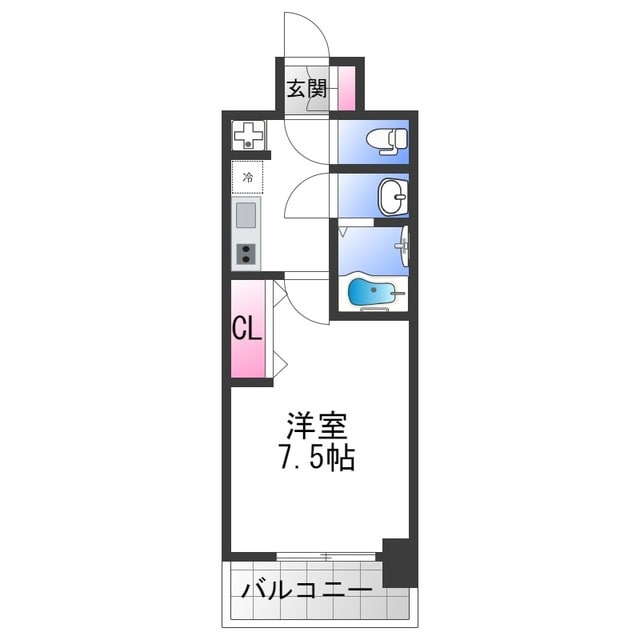 布施駅 徒歩5分 11階の物件間取画像