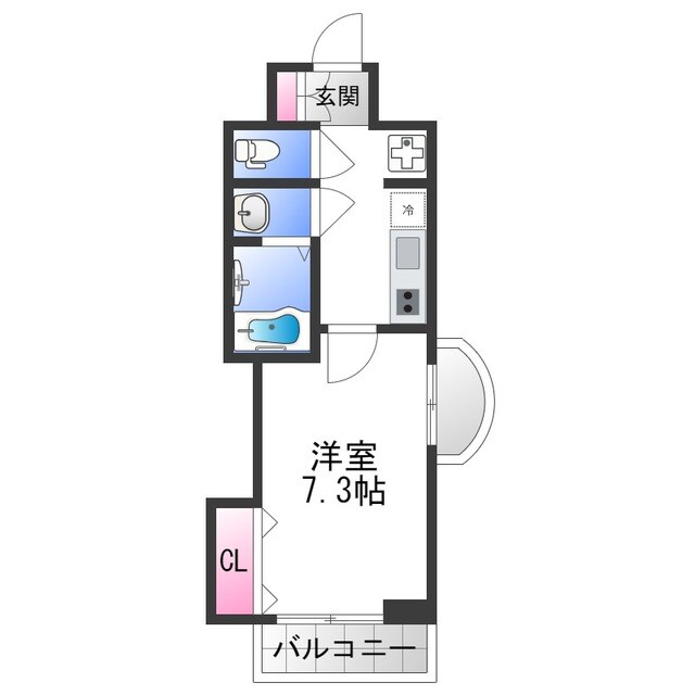 布施駅 徒歩5分 3階の物件間取画像