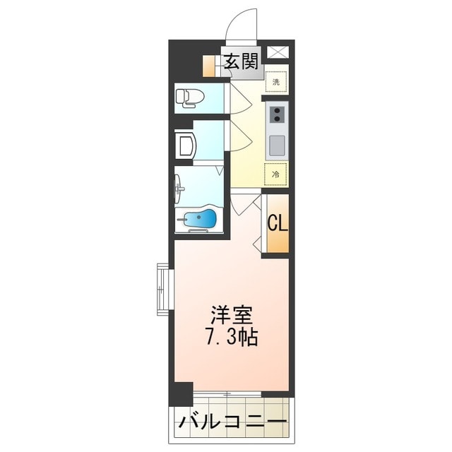 今里駅 徒歩2分 10階の物件間取画像