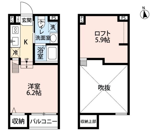 ケイティハイツⅢの物件間取画像