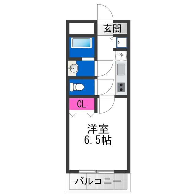 長瀬駅 徒歩6分 1階の物件間取画像