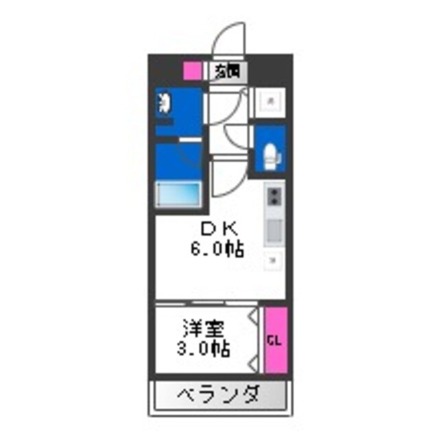 北巽駅 徒歩8分 8階の物件間取画像