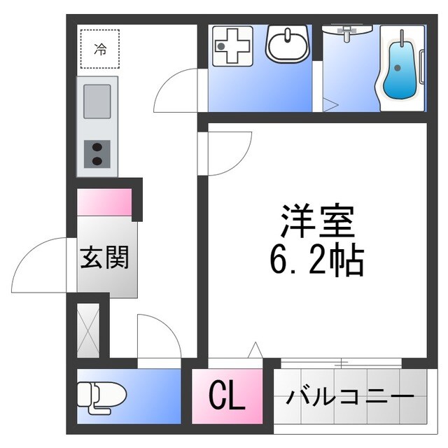 布施駅 徒歩4分 1階の物件間取画像