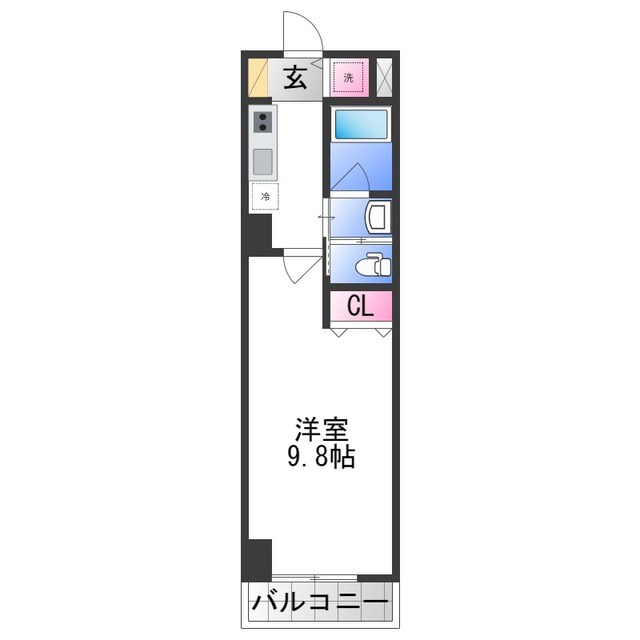 河内小阪駅 徒歩2分 4階の物件間取画像